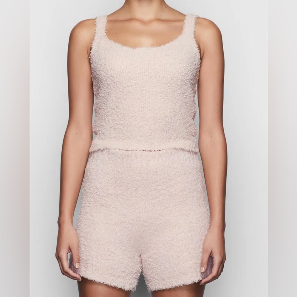 SKIMS Intimates & Sleepwear Cozy Knot Tank and Shorts Set - Dusk | S/M